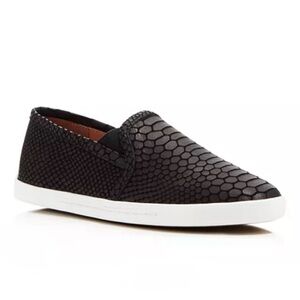 Joie Women's Kidmore Embossed Leather Slip-On Sneakers Women’s Black Size 6